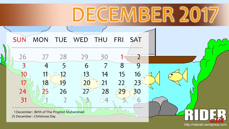Detail Kalender Desember 2017 Nomer 12