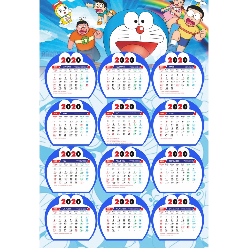 Kalender Doraemon 57+ Koleksi Gambar
