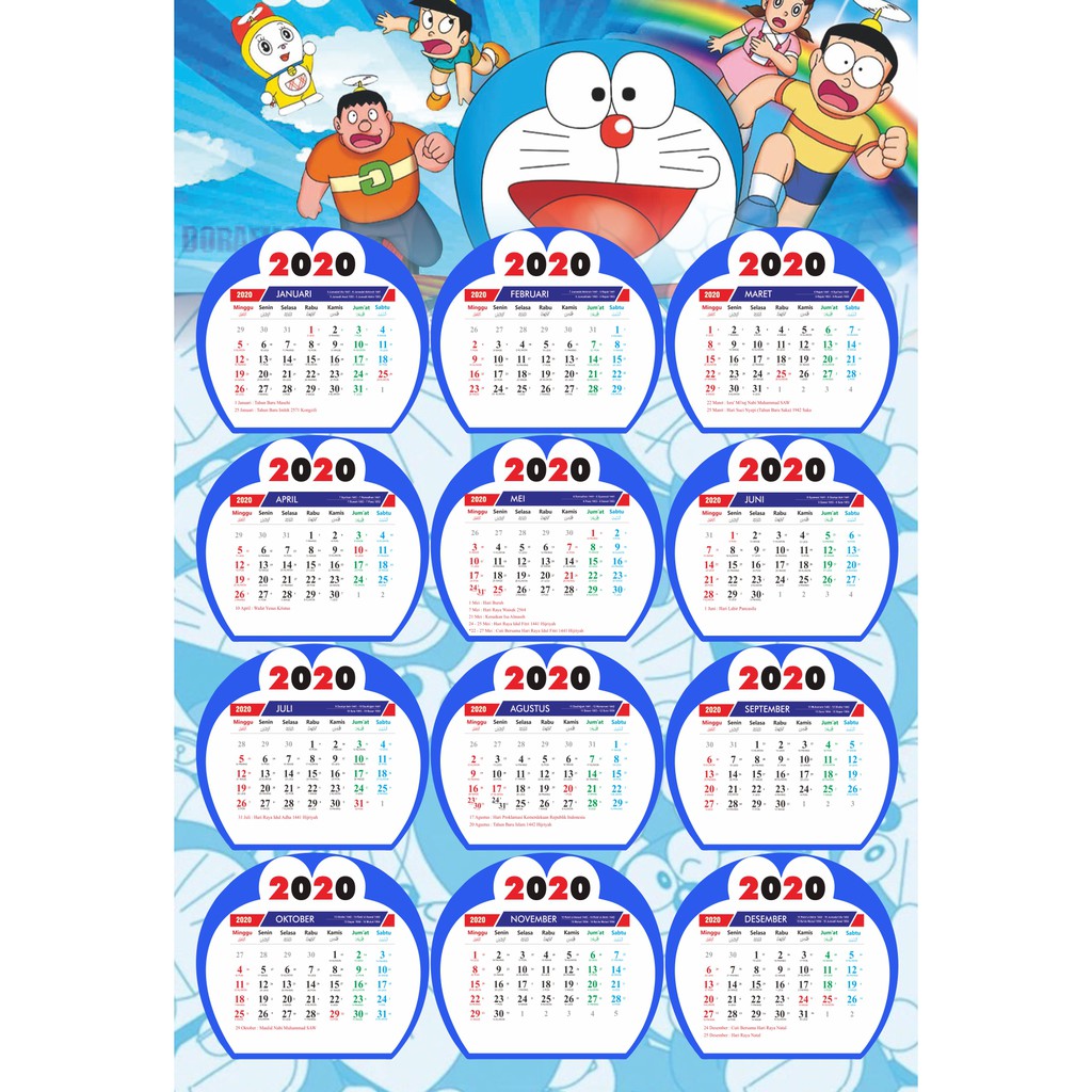 Kalender Doraemon - KibrisPDR