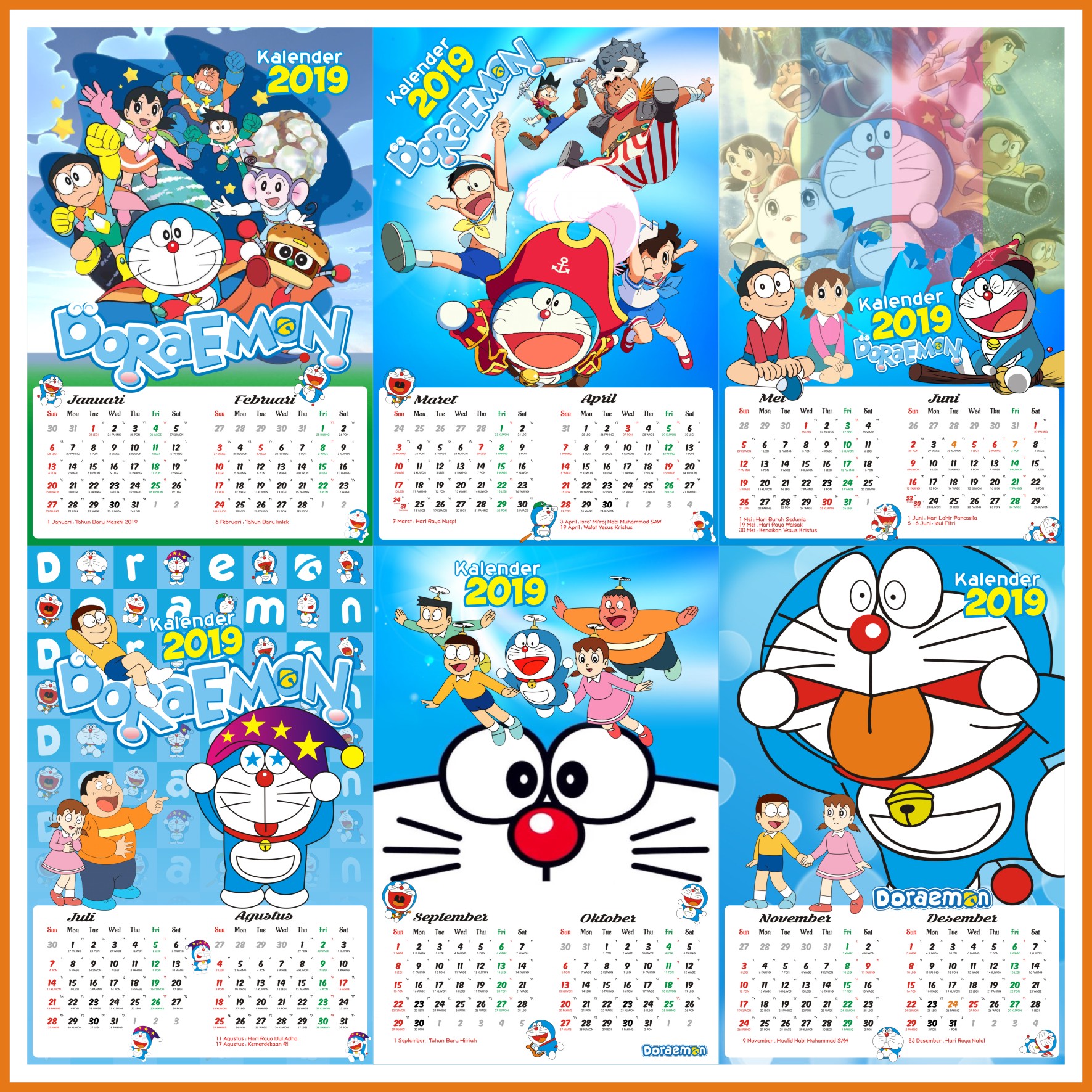 Detail Kalender Doraemon Koleksi Nomer 24