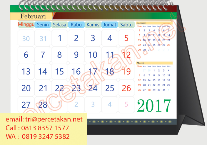 Detail Kalender Februari 2017 Nomer 41
