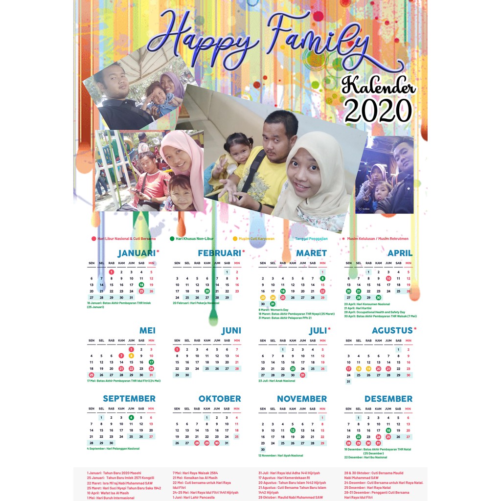 Detail Kalender Foto Keluarga Nomer 9