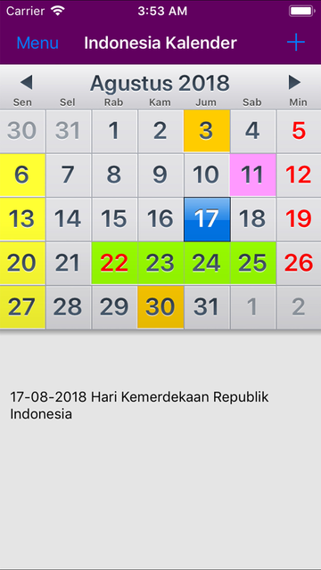 Detail Kalender Indonesia 2018 Png Nomer 48