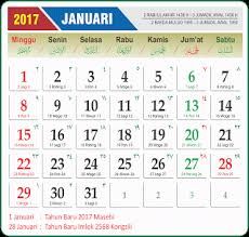 Kalender Januari 2017 - KibrisPDR