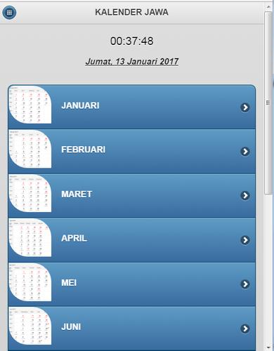 Detail Kalender Januari 2017 Nomer 30