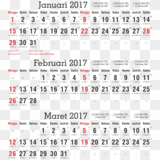 Detail Kalender Januari 2017 Nomer 42
