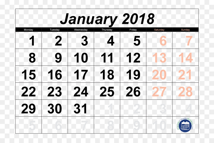 Detail Kalender Januari 2018 Nomer 31