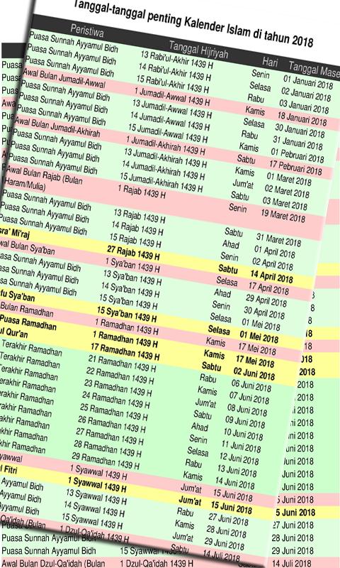 Detail Kalender Januari 2018 Nomer 49