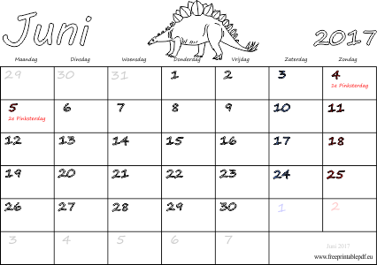 Detail Kalender Juni 2017 Nomer 18