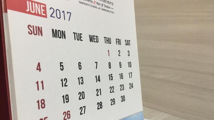 Detail Kalender Juni 2017 Nomer 30