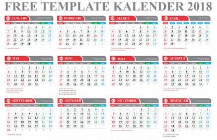 Detail Kalender Meja 2018 Cdr Nomer 56