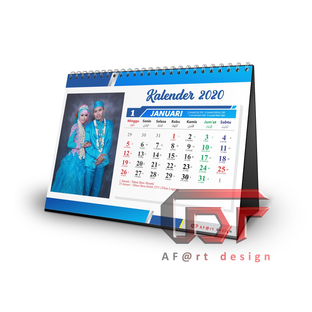 Kalender Meja Custom - KibrisPDR