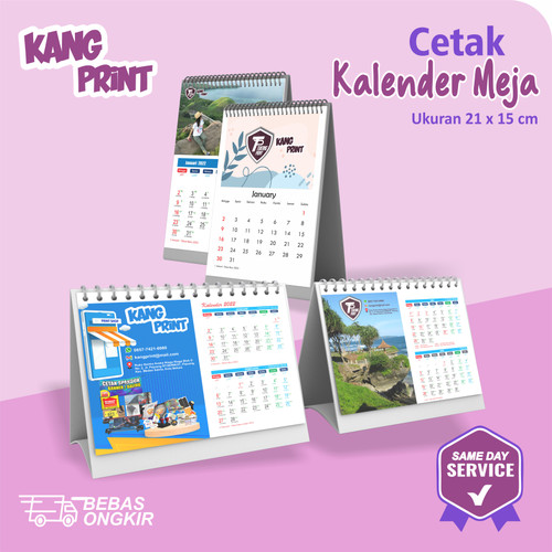 Detail Kalender Meja Custom Nomer 31