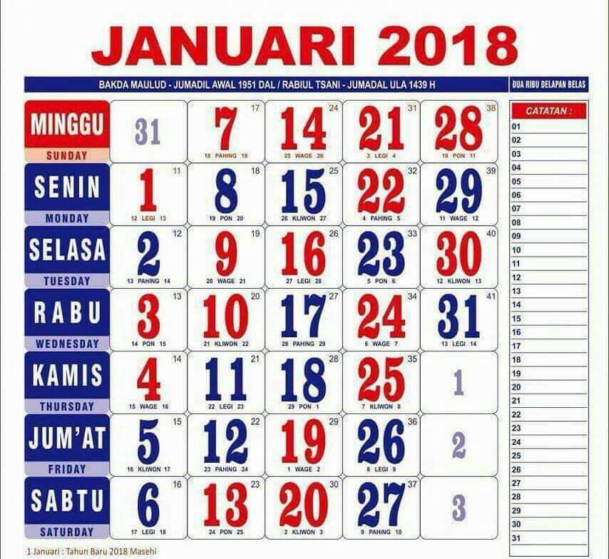 Detail Kalender Merah Semua Nomer 35