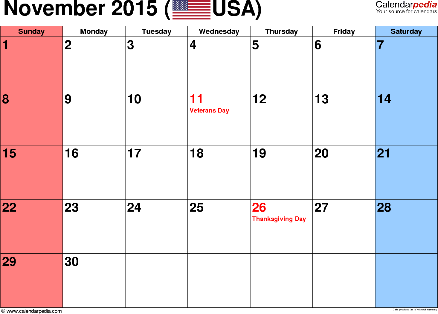 Detail Kalender November 2015 Nomer 7