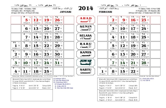 Detail Kalender Oktober 2014 Nomer 24