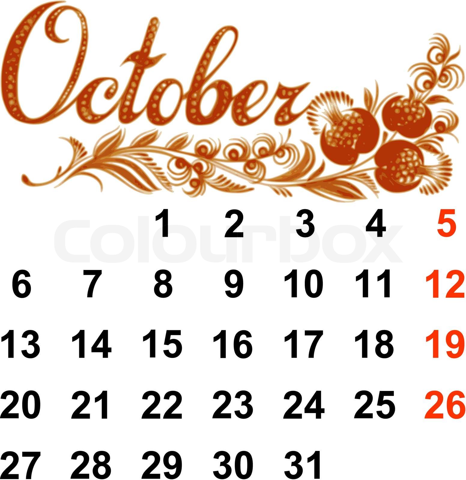 Detail Kalender Oktober 2014 Nomer 27