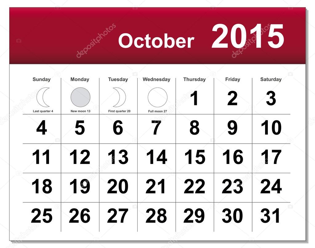 Detail Kalender Oktober 2015 Nomer 6