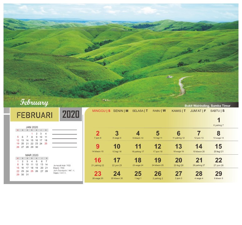 Detail Kalender Pemandangan 2019 Nomer 22