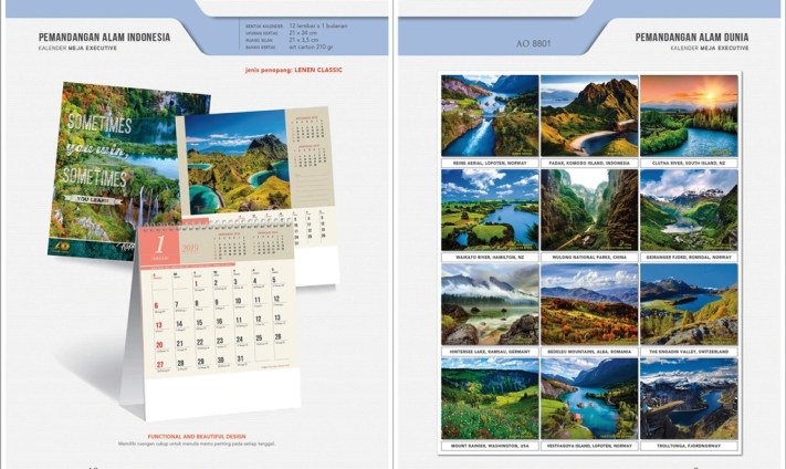 Detail Kalender Pemandangan 2019 Nomer 36