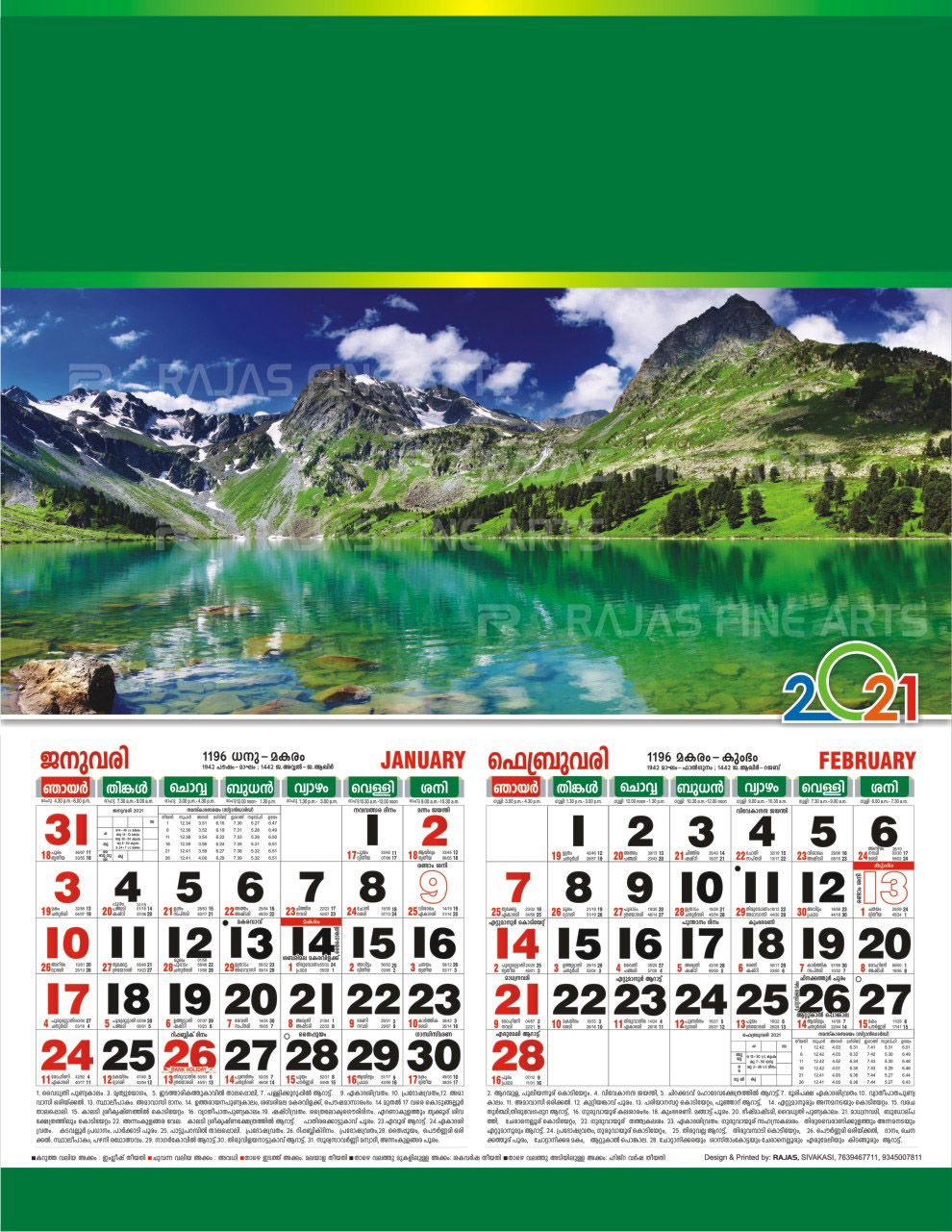 Detail Kalender Pemandangan 2019 Nomer 40