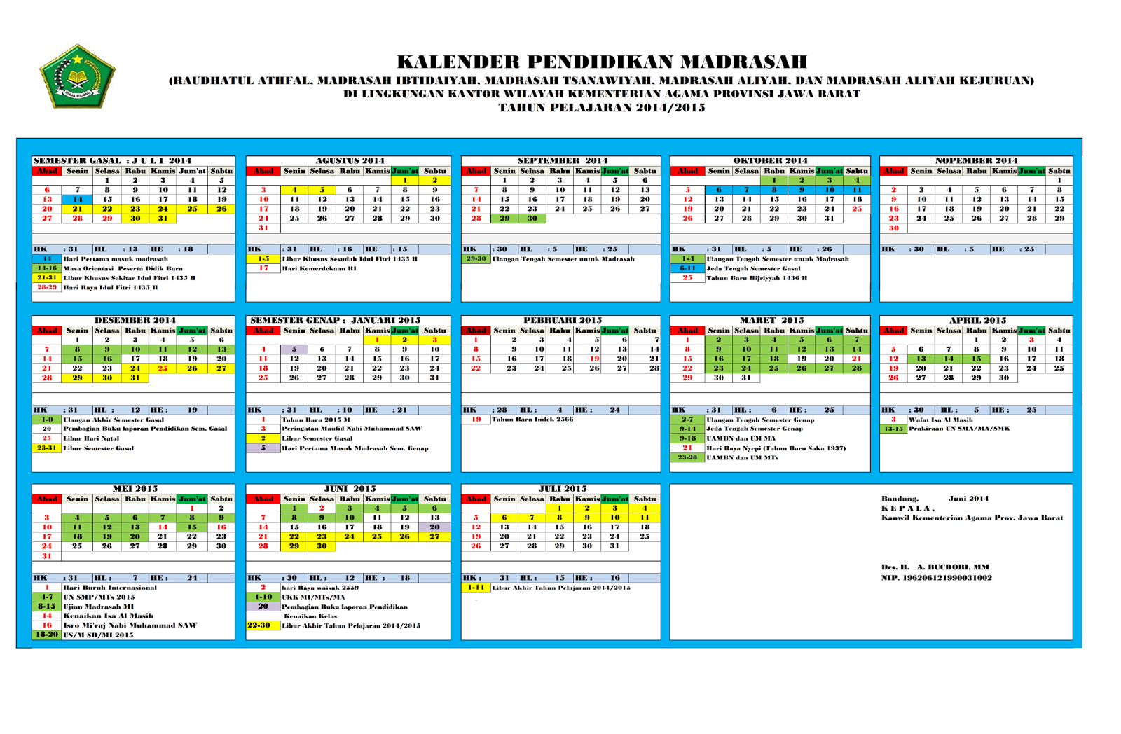 Detail Kalender Pendidikan Paud 2015 Nomer 16