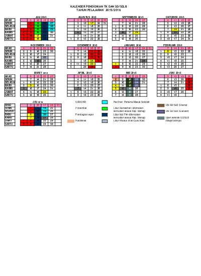 Detail Kalender Pendidikan Paud 2015 Nomer 18