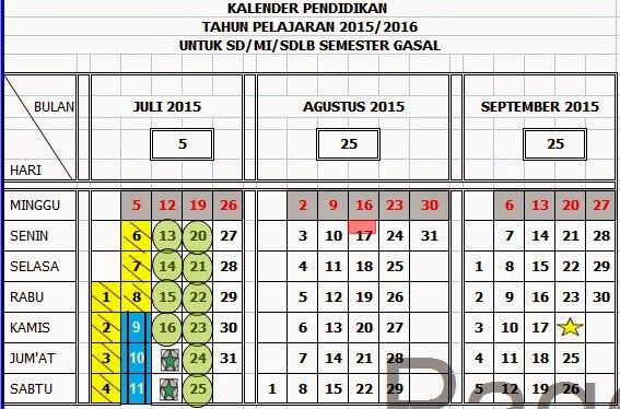 Detail Kalender Pendidikan Paud 2015 Nomer 24