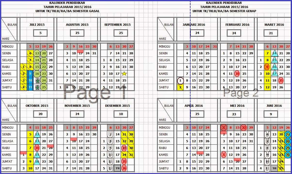 Detail Kalender Pendidikan Paud 2015 Nomer 5