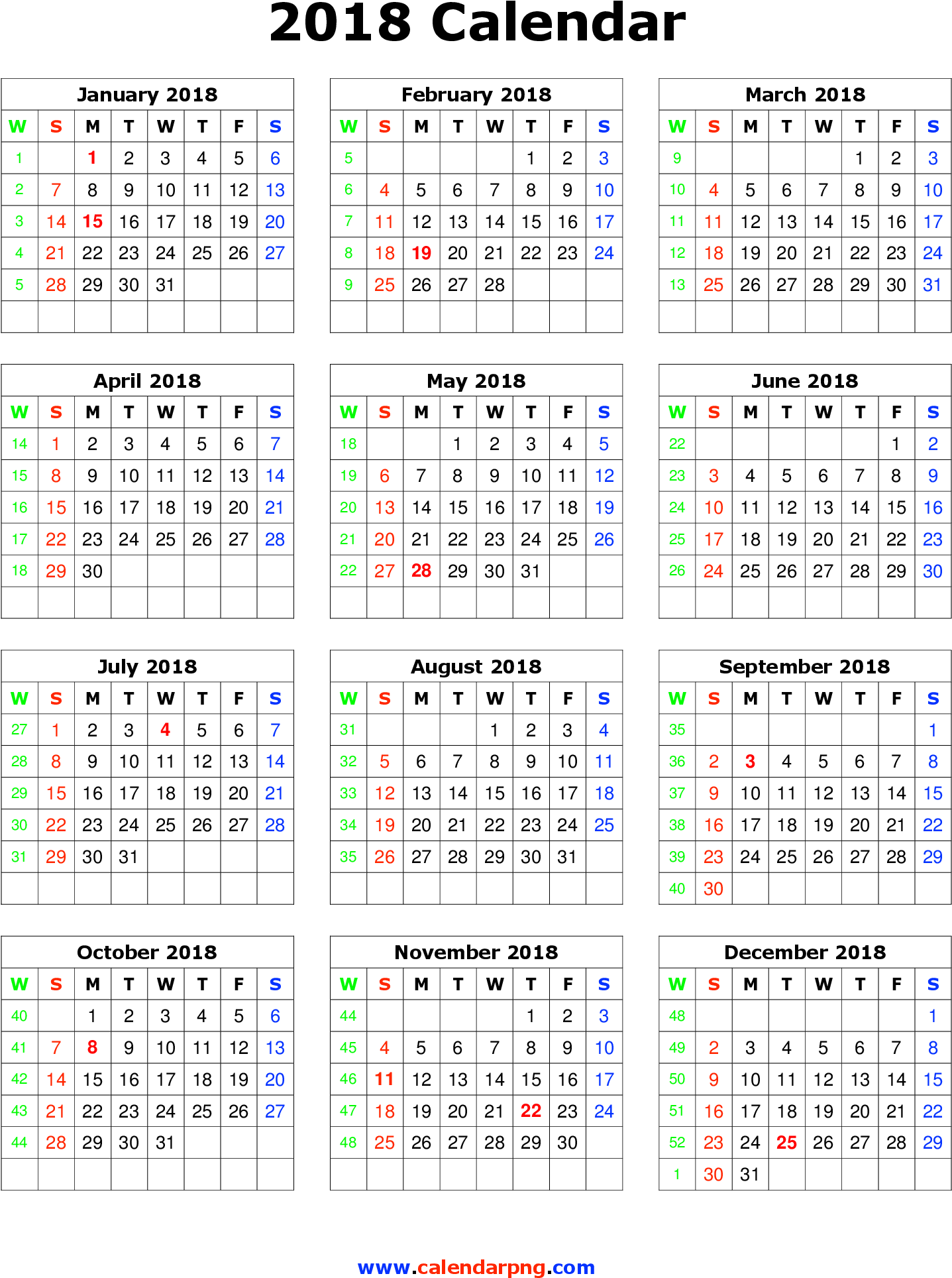 Detail Kalender Png 2018 Nomer 51