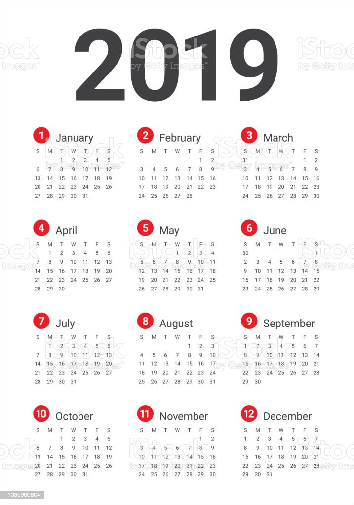 Detail Kalender Tahun 2019 Nomer 7