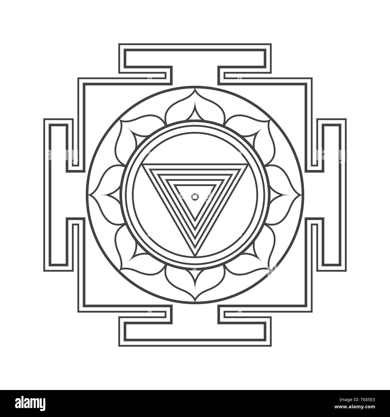 Detail Kali Mata Yantra Nomer 20