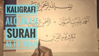 Detail Kaligrafi Al Fatihah Sederhana Nomer 39
