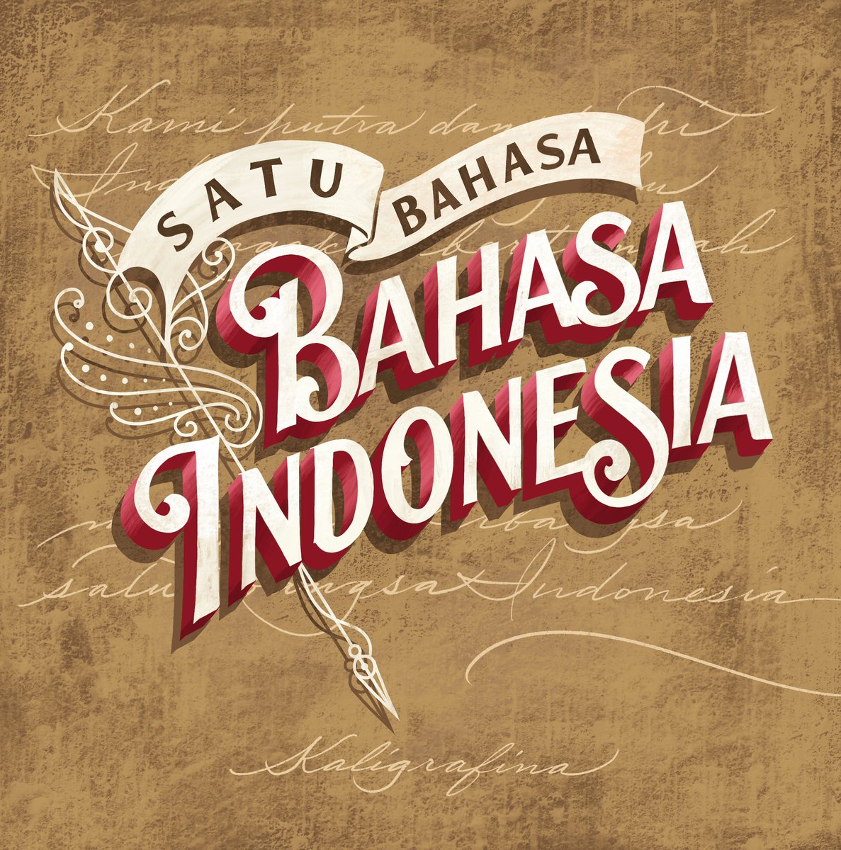 Detail Kaligrafi Bahasa Indonesia Nomer 15