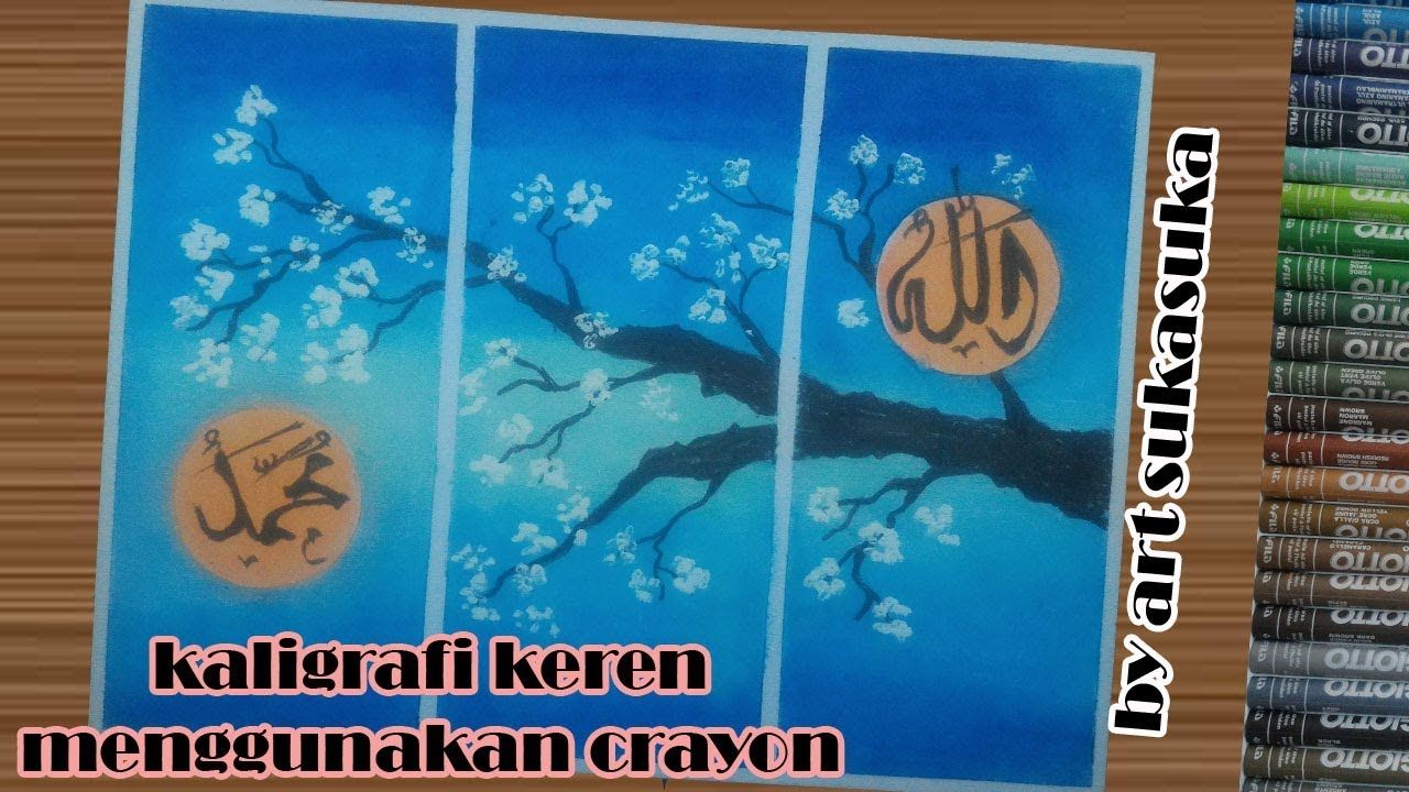 Detail Kaligrafi Dengan Crayon Nomer 45