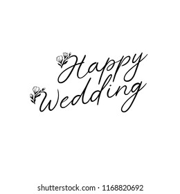 Detail Kaligrafi Happy Wedding Nomer 30
