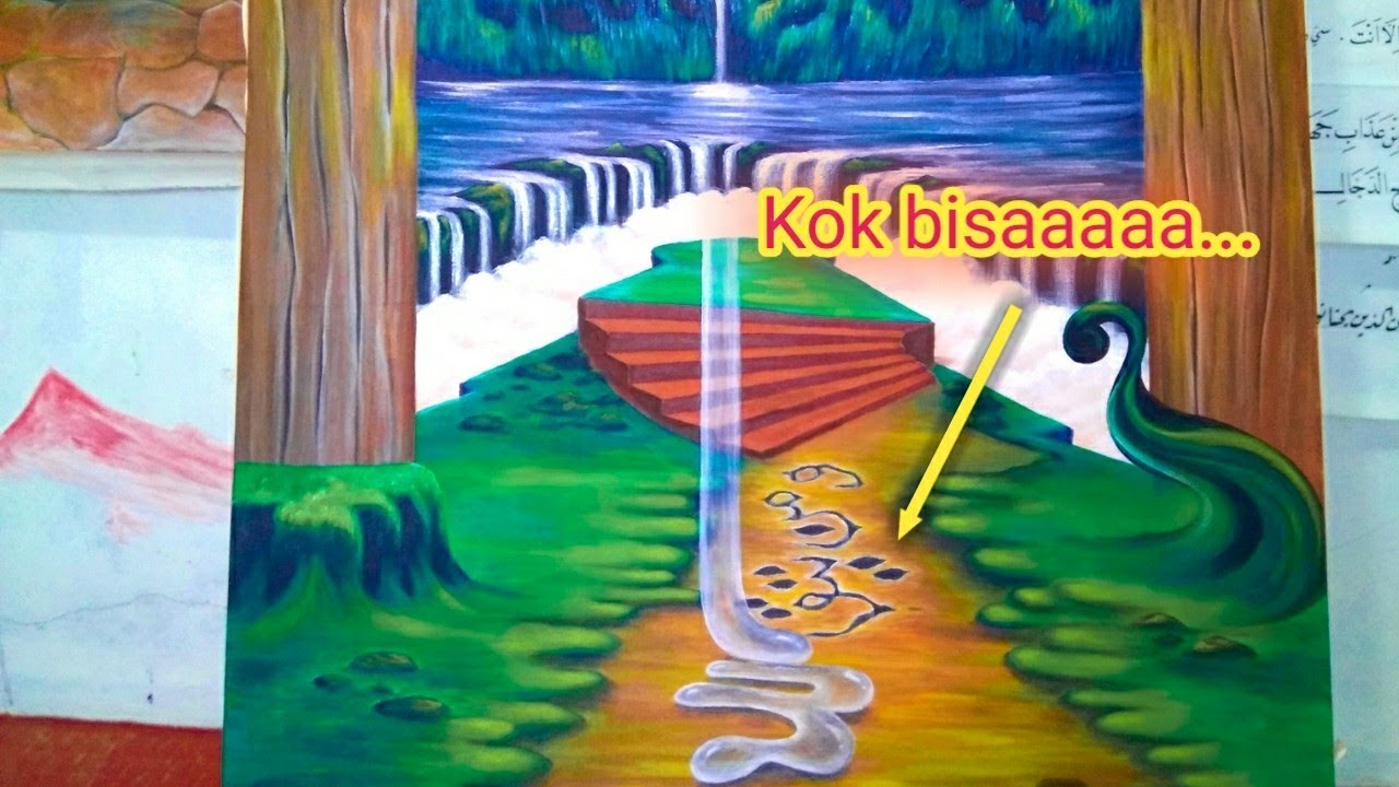 Detail Kaligrafi Kontemporer Simple Nomer 48