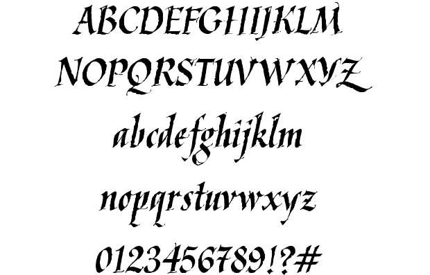 Kaligrafi Latin Font - KibrisPDR