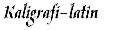 Detail Kaligrafi Latin Font Nomer 8