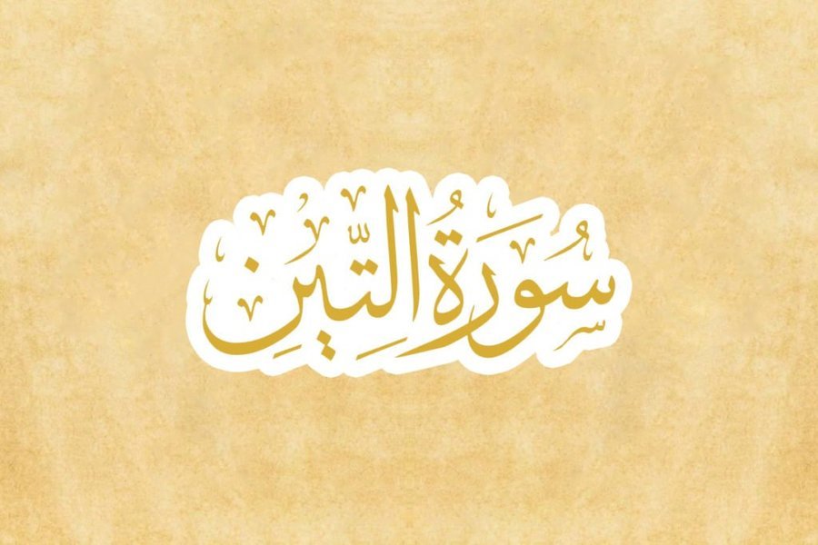 Download Kaligrafi Surah At Tin Nomer 25