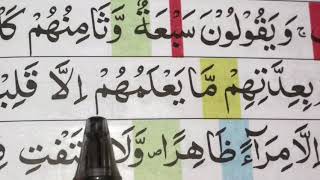 Detail Kaligrafi Surat Al Kahfi Nomer 37