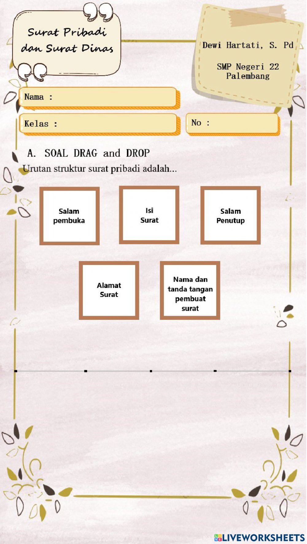 Detail Kalimat Pembuka Surat Pribadi Nomer 54