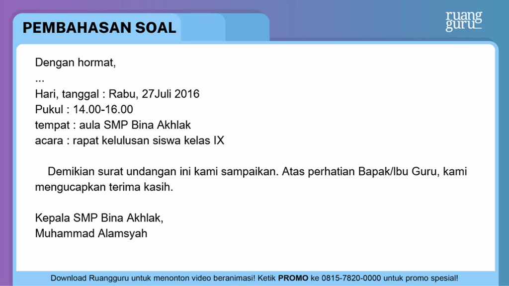 Detail Kalimat Pembuka Surat Undangan Nomer 44