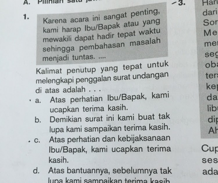 Detail Kalimat Penutup Surat Undangan Nomer 5