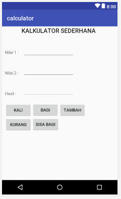 Detail Kalkulator Sederhana Android Studio Nomer 17