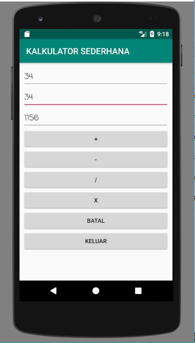 Detail Kalkulator Sederhana Android Studio Nomer 19