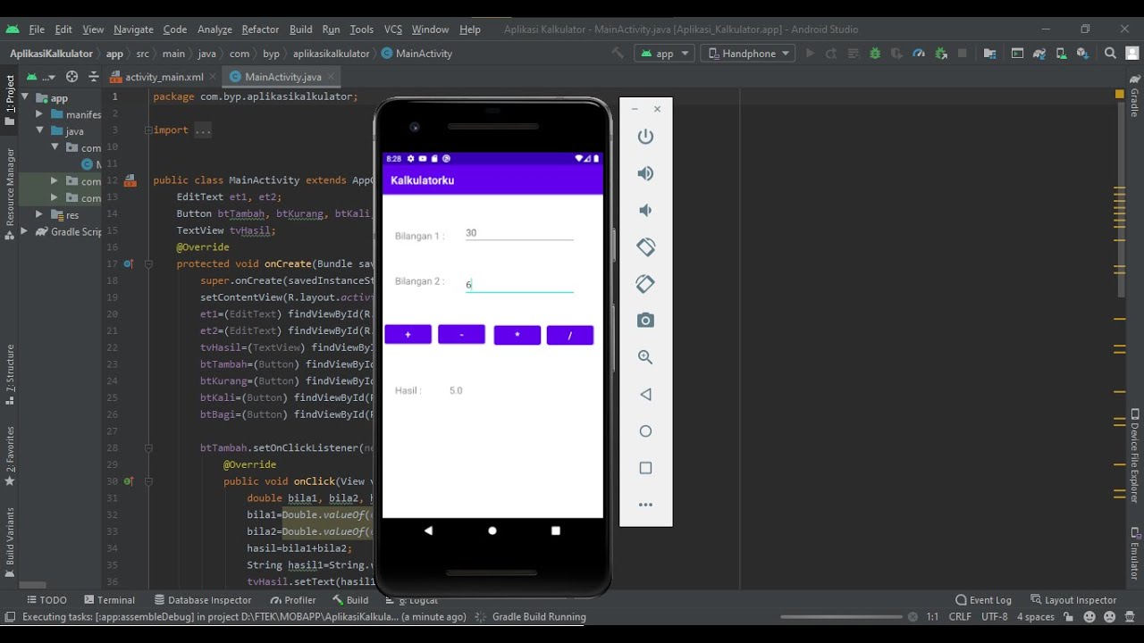 Detail Kalkulator Sederhana Android Studio Nomer 38