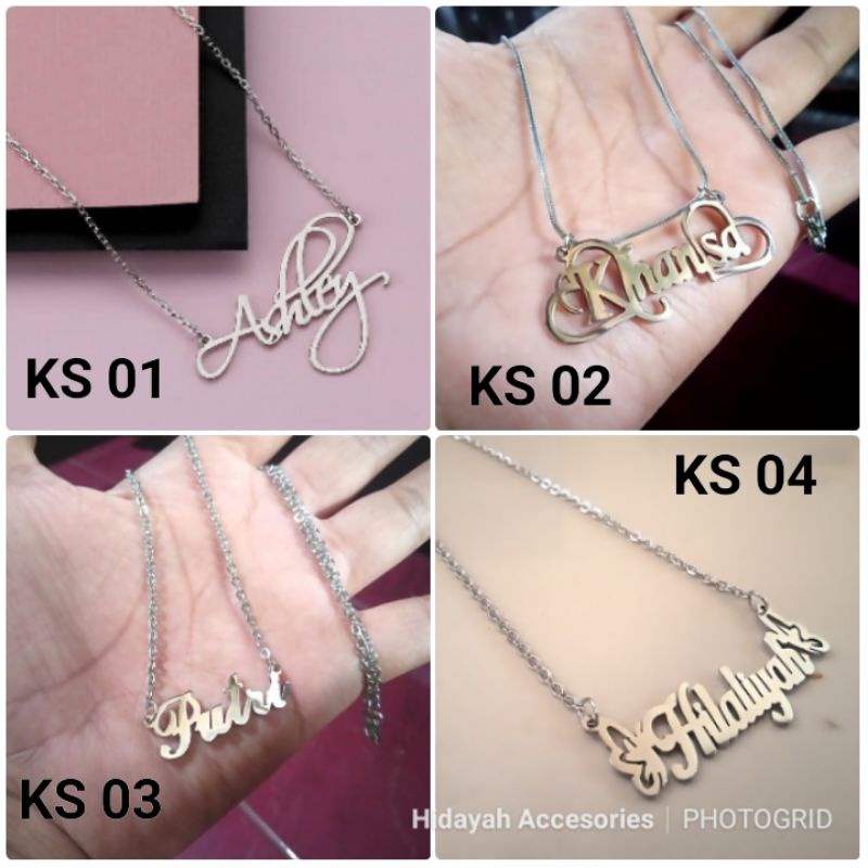 Detail Kalung Custom Nama Nomer 37