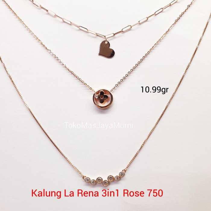 Kalung Emas 3 Layer - KibrisPDR