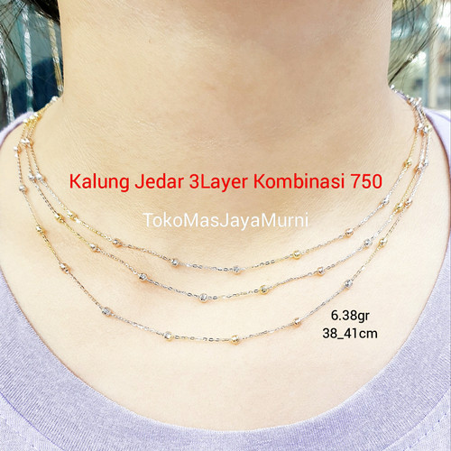 Detail Kalung Emas 3 Layer Nomer 18